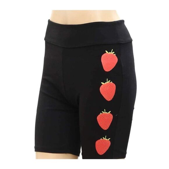 New Urban  Outfitters UO Leon Fruit Biker Shorts Size M - Picture 3 of 9